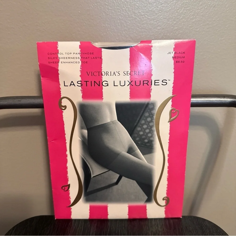 Victoria's Secret Luxuries Jet Black Hosiery